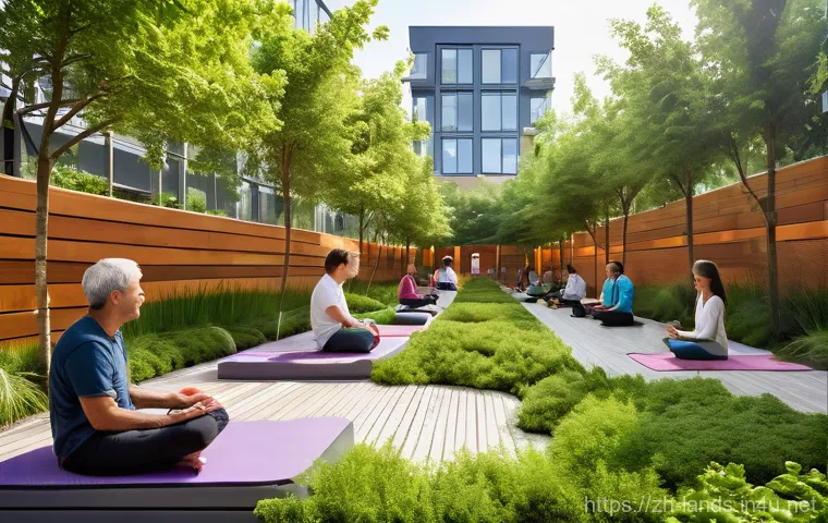 조경 프로젝트 제안서 작성법 - **Prompt: A vibrant, futuristic urban park designed for harmonious community living. Lush, biodivers...