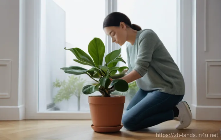 조경 업무 중 발생하는 일반적 문제와 해결책 - Prompt 1: A Mindful Gardener and a Struggling Plant** 조경 업무 중 발생하는 일반적 문제와 해결책 - Prompt 1: A Mindful Gardener and a Struggling Plant**