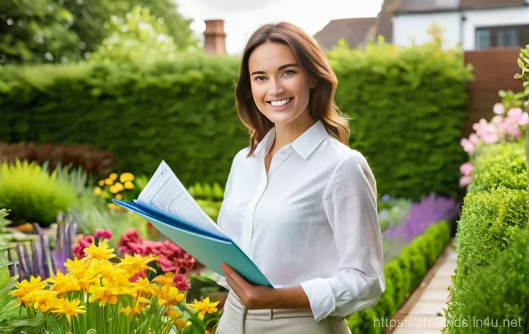 조경 자격증 취득 후의 성공 사례 - **Prompt 1: From Hobbyist to Professional Landscape Designer**
    "A cheerful and confident young w...