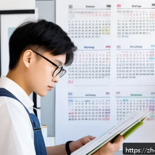 조경 기술직 공무원 시험 정보 - A focused young adult studying diligently at a clean, modern desk with textbooks and a laptop open t...